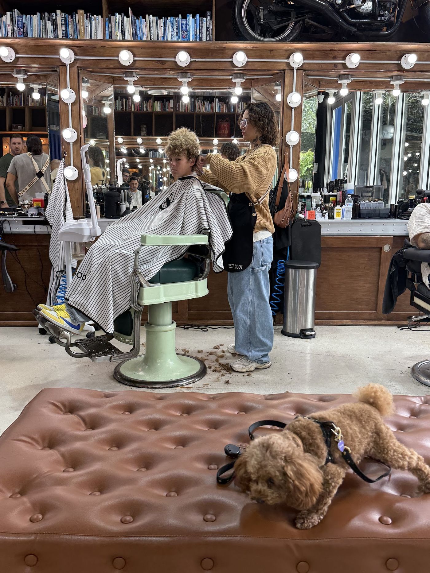 Inside The Spot Barbershop Design District