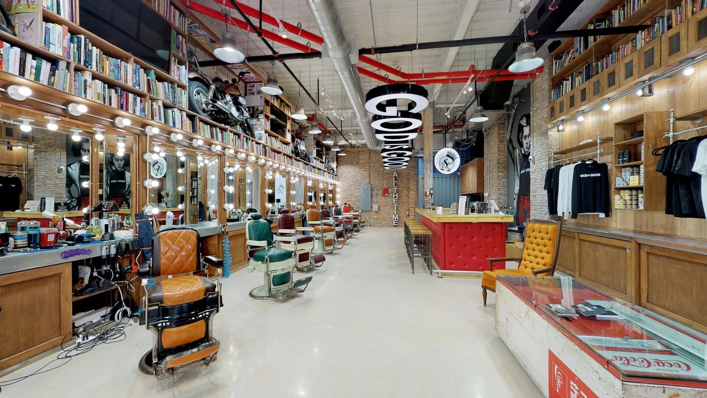 Inside The Spot Barbershop Design District