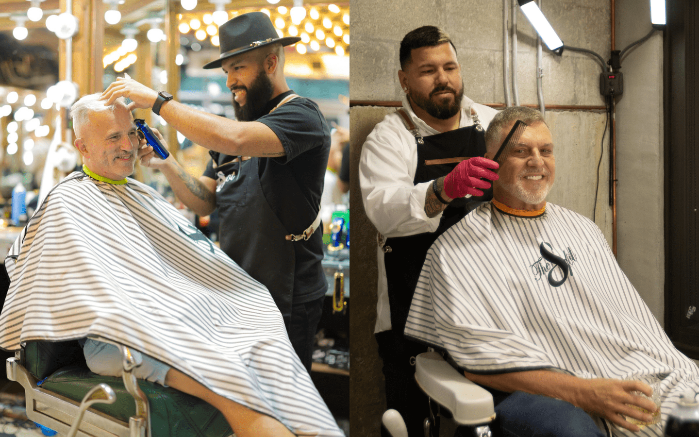 men-enjoying-their-haircut-at-the-spot-barbershop